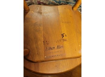 Ethan Allen Chair And Solid Wood Desk.  Dovetail Joints On The Drawers.  In Great Shape.
