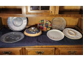 Serving Platter Collection.  All Of It.                ( Loc: Garage Cab 1)