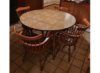 Solid Wood Kitchen Table And Very Well Made Chairs
