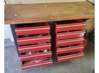 Tool Chest And Work Bench Combo.