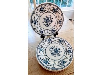 Six Dinner Plates 'Indies' Pattern By Johnson Brothers Of England