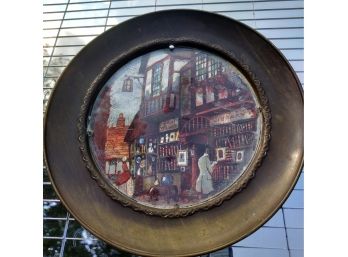 Solid Brass English Foil Art Plate