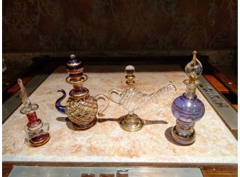 Four Vintage Miniature Perfume Bottles