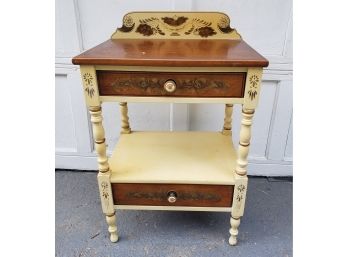 Vintage Hitchcock Bedside Table/side Table - Very Heavy!