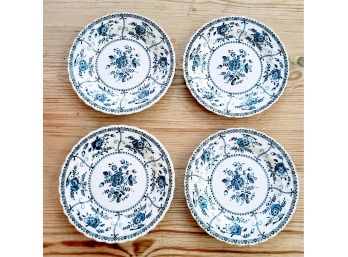Fpur Small Plates Of 'Indies' By Johnson Brothers Of England