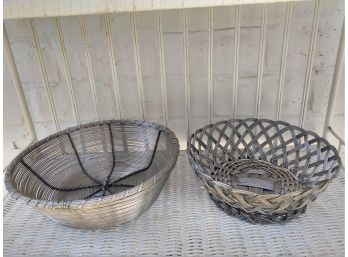 Pair Of Metal Baskets