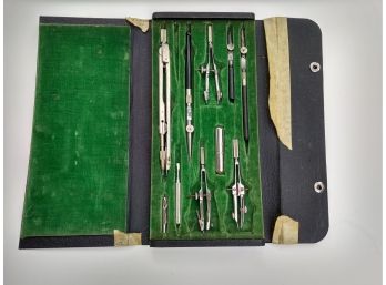 B. L. Makepeace, Inc Boston, MA Vintage Drafting Tool Case With Tools