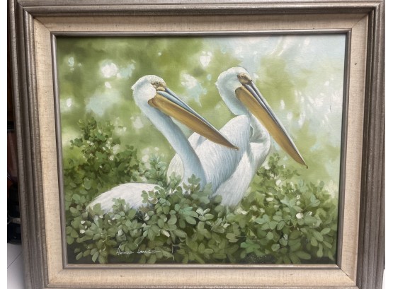 Original Oil Painting By Andre Lange Listed American Artist