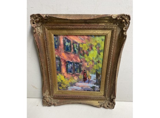 Fabulous Impressionist Painting By George Phillips 20 Th Century Ct Artist Signed Lower Right