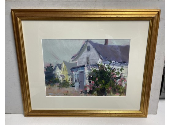 Watercolor By Robert Noreika Mass . Artist  Cape Cod Cottages