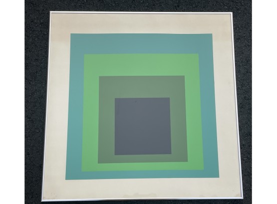 Josef Albers Homage To The Square Blue Green DR-b (1968) Serigraph