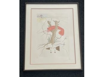 Original Pencil Signed & Numbered Salvador Dali 'The Telephone' Surreal / Surrealist Lithograph