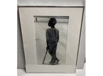 20 Th Century Original Photograph 1977 Afro American Boy  By Stephanie FitzGerald .