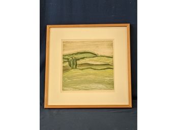 1/1 Landscape Monotype By Sarah Gustafson Dated 2000
