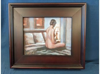 Signed Oil On Canvas David Larson Evans Painting Contemporary Florida Artist