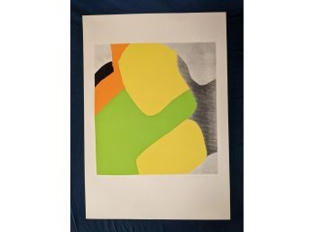 Pencil Signed Rive Stadtler And TItled 59/100 Organic Shaped Abstract Lithograph