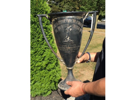 Incredible HUGE 1924 Loving Cup Trophy - JOE BOOTH CHALLENGE CUP - Soccer Trophy - June 1st 1924 - HUGE !