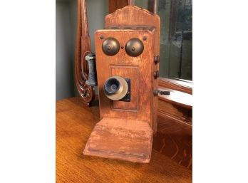 The Country Belle - Vintahe Style Wall Phone That's Is Actually Radio - Attic Fresh - Dust And All - NICE !