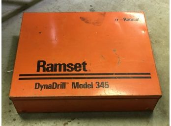 Fantastic Commercial / Industrial RAMSET DYNADRILL Model 345 - With Booklet & Carrying Case & LOADS Of Extras
