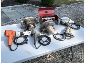 Large Lot Of Older HIGH QUALITY Power Tools - They Do Not Make THIS KIND OF QUALITY - Saws & Drills - 7 Pieces