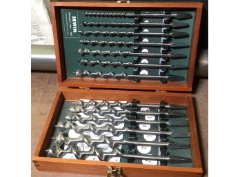 Fantastic Like New IRWIN AUGER BIT SET / Drill Bits - Currently Sells For $250-$350 Used - In Original Box !