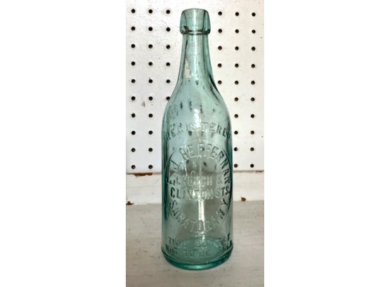 Bottle Embossed  'E.J. HEFFERAN, CHURCH & CLINTON STS, SARATOGA, N.Y.'