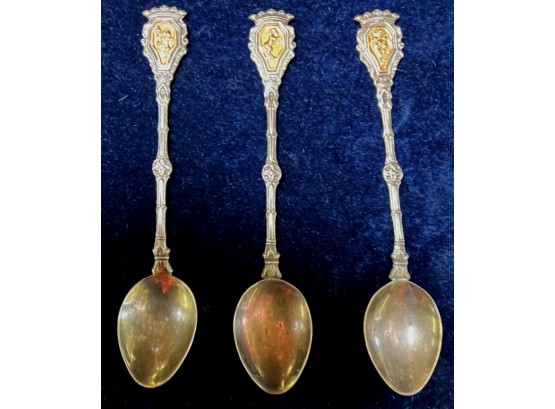 3 Souvenuir Spoons, ITALY