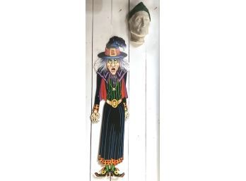 4'  HANGING HALLOWEEN WITCH, Great On A Door