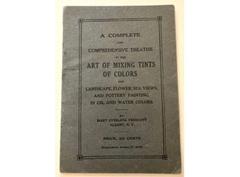 1918 Treatise 'GUIDE O ART OF MIXING TINTS OF COLORS' ARTWORK