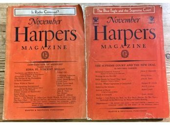 TWO 'HARPER'S MONTHLY' MAGAZINE, 1933 & 935