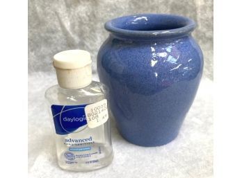 Small Art Pottery Vase With A Wonderful Blue Glaze