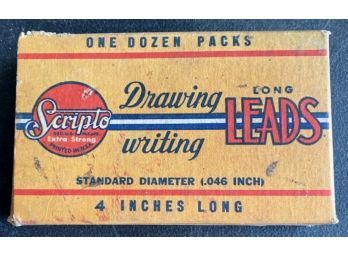 Box Of Vintage 'Scrupic' DRAWING WRITING LEADS