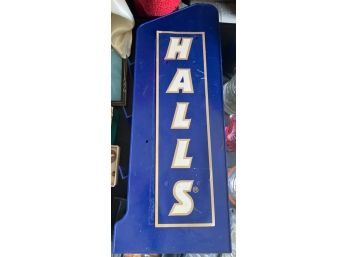 Display Shelf With Sign For HALL'S
