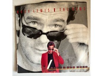 Vintage 45 Record With Sleeve, HUEY LEWIS & THE NEWS