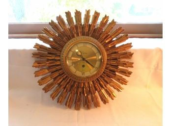 Mid-century Syroco Atomic Starburst Clock