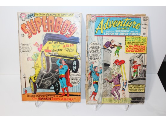 DC Superboy #126 (1966) & Adventure Comics #338 (poor Condition) 1965