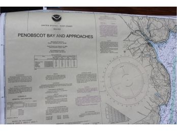 2001 NOAA Nautical Chart/map - Penobscott Bay & Approaches