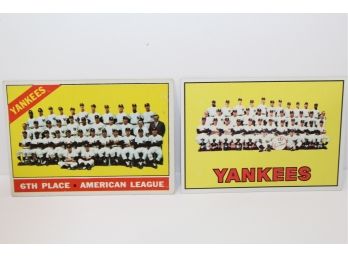 Topps Yankees Team Cards 1966 & 1967
