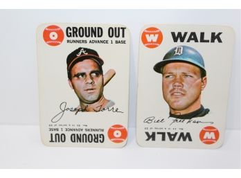 1968 Topps Baseball Card Game Joe Torre #31 & Bill Freehan #11