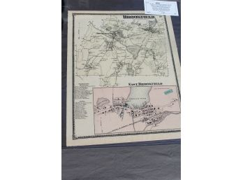 1870 Brookfield MA - F.W. Beers Map