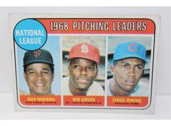 1969 Topps Baseball Pitching Leaders - Marichal - Gibson - Jenkins