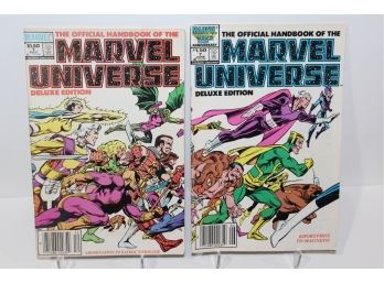 Marvel Official Handbook Of The Marvel Universe Deluxe Edition - Issues #1 & #7 (1985, 1986)