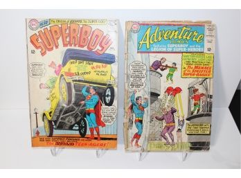 DC Superboy #126 (1966) & Adventure Comics #338 (poor Condition) 1965