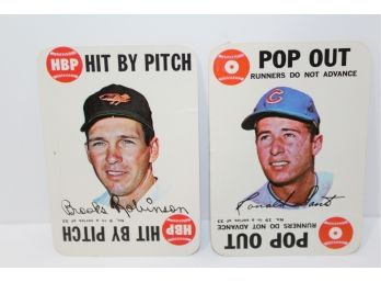 1968 Topps Baseball Card Game 3rd Base Greats Brook Robinson & Ron Santo