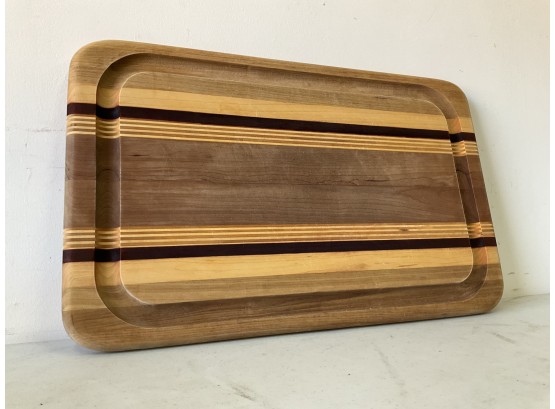 Attractive Wooden Striped Cutting Board