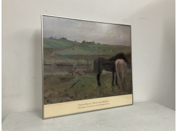 Edgar Degas Horses In A Meadow National Gallery Of Art Poster Framed