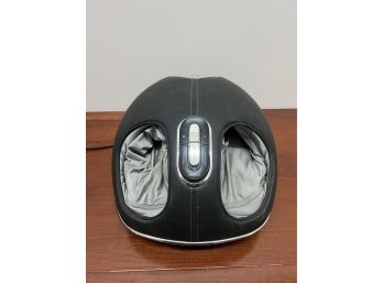 Brookstone Leather Wrapped Foot Massager