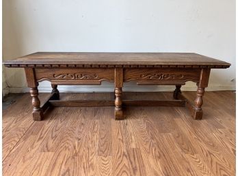 Low & Long Wooden Coffee Table