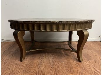 Elegant Stone Top Coffee Table