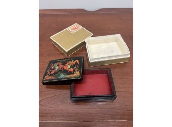 Small Foreign Wooden Decorative Box